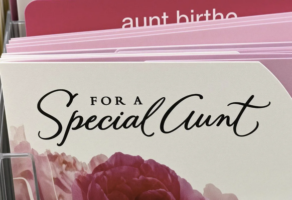 Lustige Fails: Fiese Karte für Tante