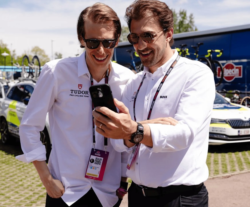 Fabian Cancellara et Raphael Meyer