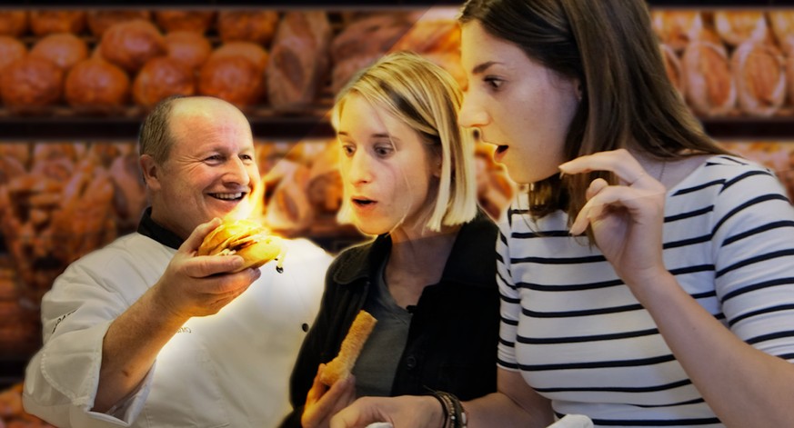 Entre deux bouteilles de rouge, on a goûté le sandwich spécial Bénichon