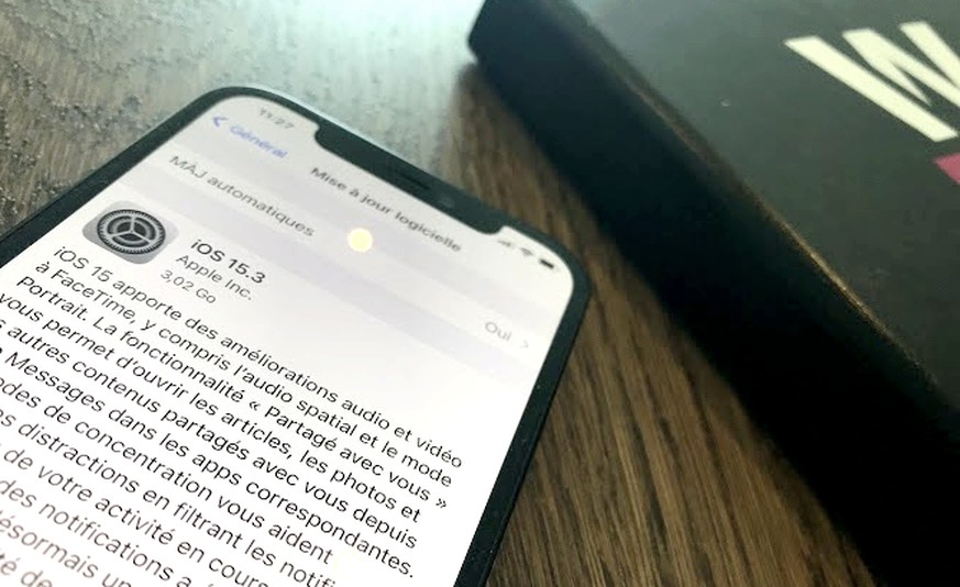 Mise à jour 15.3 pour Iphone