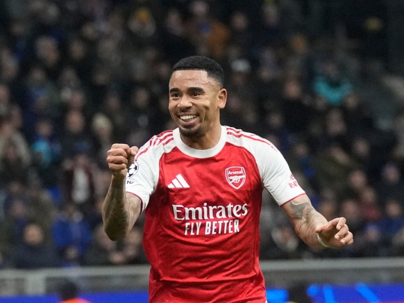 Gabriel Jesus a signé un doublé face à l'Inter