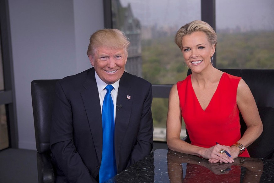 MEGYN KELLY presents: Megyn Kelly (R) and Donald Trump (L) during the FOX special "MEGYN KELLY presents" airing Tuesday, May 17 (8:00-9:01 PM ET/PT) on FOX. (Photo by Eric Liebowitz/FOX Imag ...