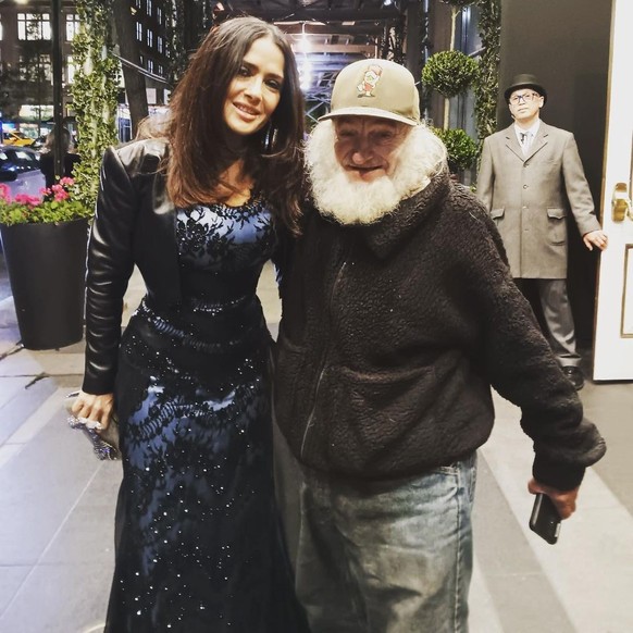 Salma Hayek et Craig Castaldo à New York.
