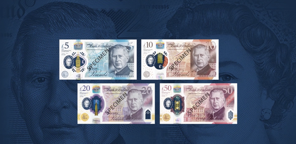 Voici les nouveaux billets de banque à l&#039;effigie de Charles III