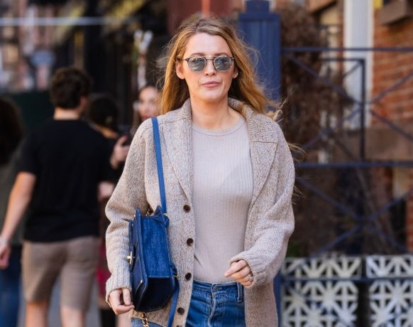 NEW YORK, NEW YORK - OCTOBER 26: Blake Lively is seen in the West Village on October 26, 2023 in New York City. (Photo by Gotham/GC Images)