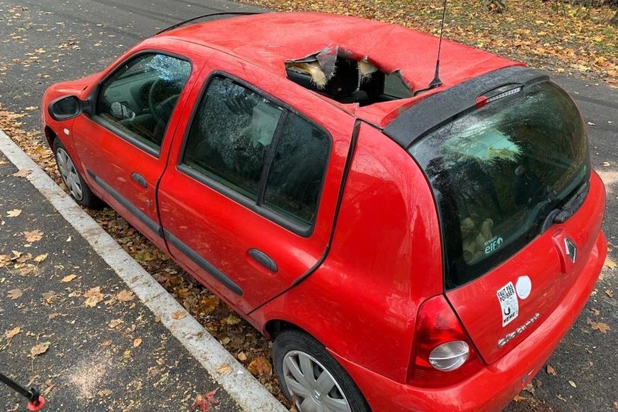 France: une voiture aurait été transpercée par une météorite