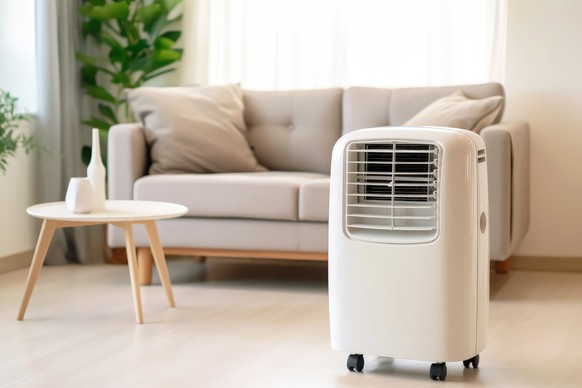 Voici à quoi ressembleront les climatiseurs portables au village olympique de Paris.
