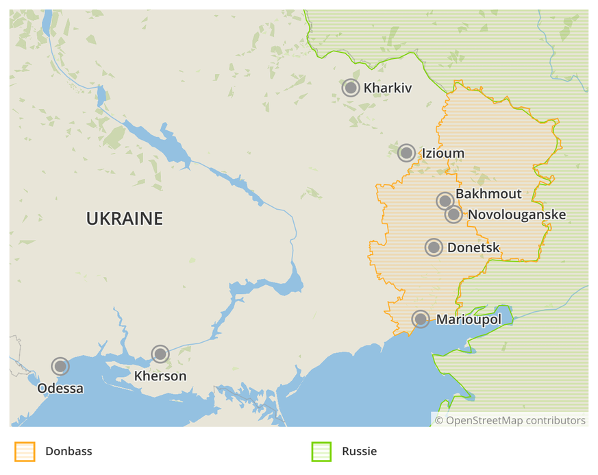 Carte Russie Ukraine