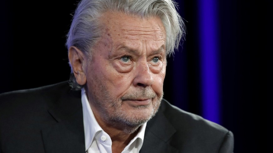 epa07583686 French actor Alain Delon participates in a masterclass during the 72nd annual Cannes Film Festival, in Cannes, France, 19 May 2019. The festival runs from 14 to 25 May. EPA/IAN LANGSDON