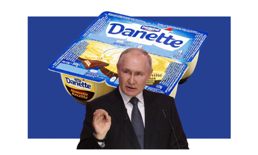 Le géant français de l'agroalimentaire Danone avait annoncé son intention de se désengager de la plupart de ses activités en Russie, Poutine a récupéré ses parts en Russie.