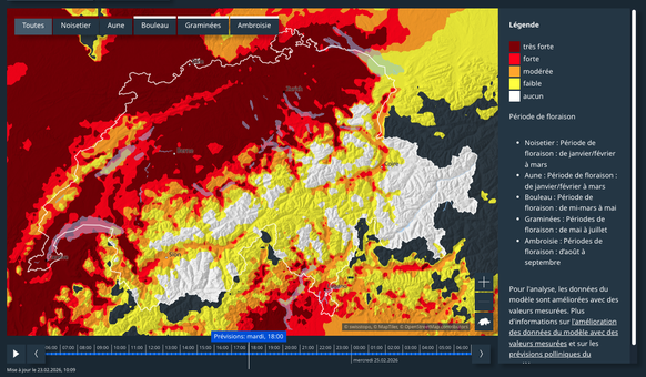 Météo suisse: Les concentrations de pollens explosent dans l’air, devenu plus doux et plus sec, au grand dam des allergiques