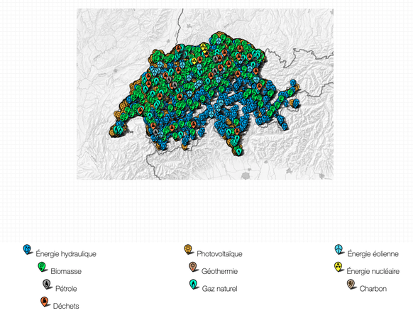 carte interactive énergie