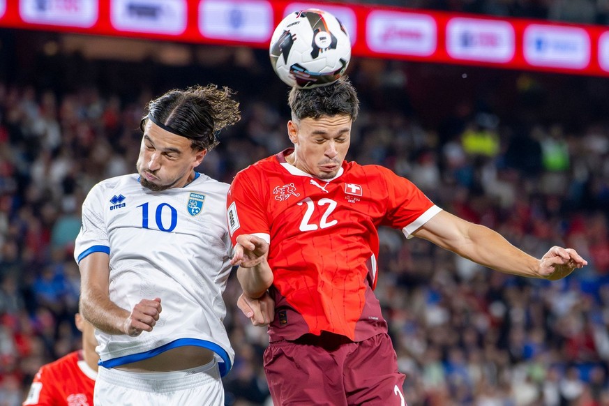 Leon Avdullahu a fait ses débuts pour le Kosovo contre la Suisse, à Bâle.