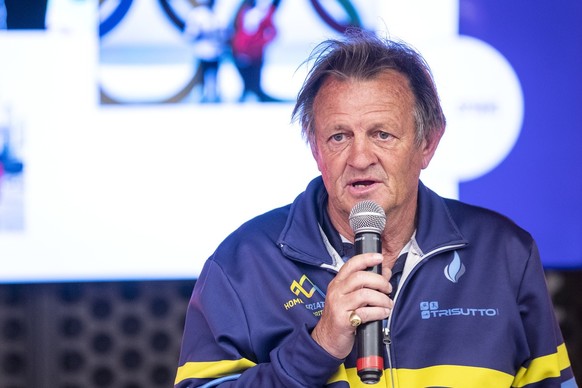 Brett Sutton, Trainer von Nicola Spirig, spricht an einer Medienkonferenz am Mittwoch, 10. Juni 2020, in Zuerich. (KEYSTONE/Alexandra Wey)