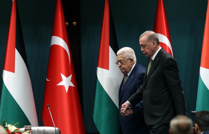 Mahmoud Abbas a rencontré mercredi soir le président turc Recep Tayyip Erdogan à Ankara.