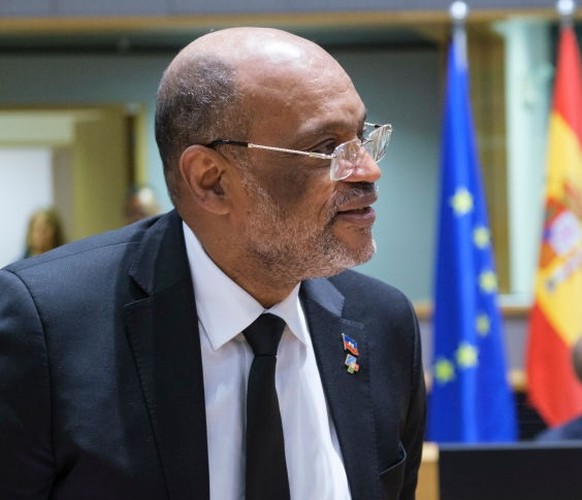 BRUSSELS, BELGIUM - JULY 17: Prime Minister of Haiti Ariel Henry attends an European Union and Community of Latin American and Caribbean States (CELAC) summit in the Europa, the EU Council headquarter ...