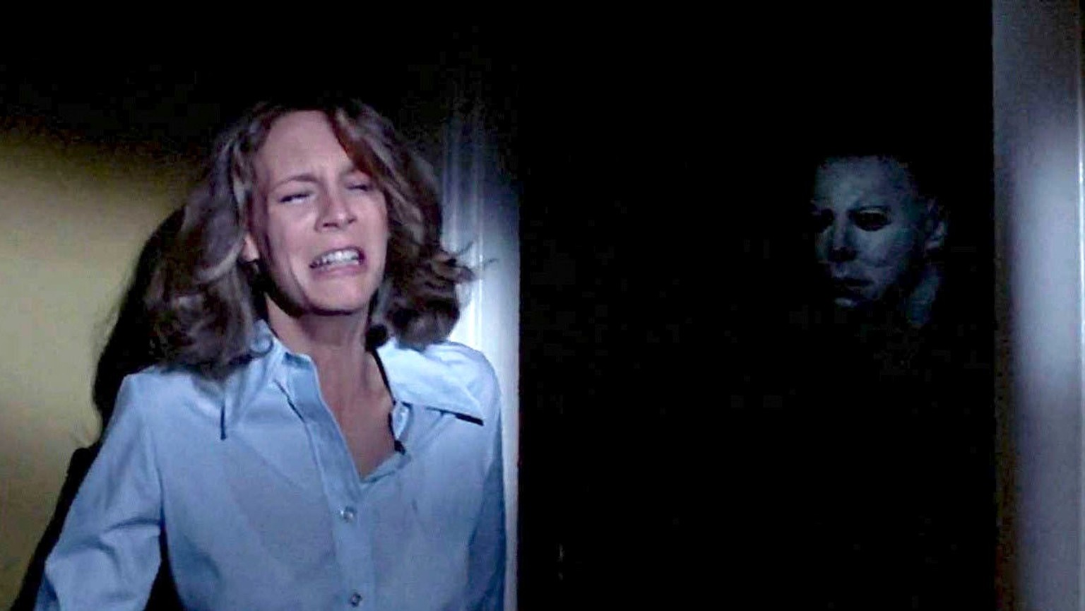 Jaimie Lee Curtis dans «Halloween» de John Carpenter, la premiere «final girl» de l&#039;histoire des slashers.