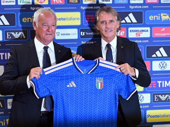 Claudio Ranieri (à gauche) et Roberto Mancini ont de grandes ambitions pour la Nazionale.