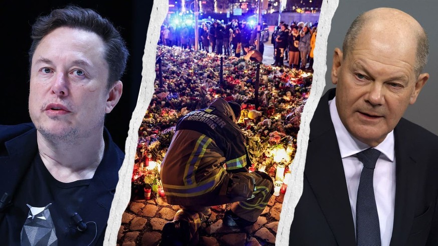 Elon Musk a violemment attaqué le chancelier allemand Olaf Scholz après l&#039;attentat de Magdebourg.