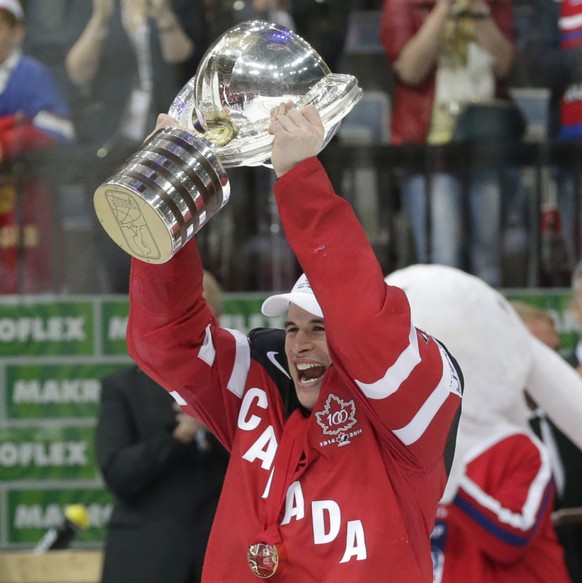 Sidney Crosby champion du monde en 2015 à Prague avec le Canada