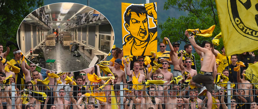 Des fans de Young Boys ont vandalisé un train CFF lors de leur retour de Lugano samedi soir.