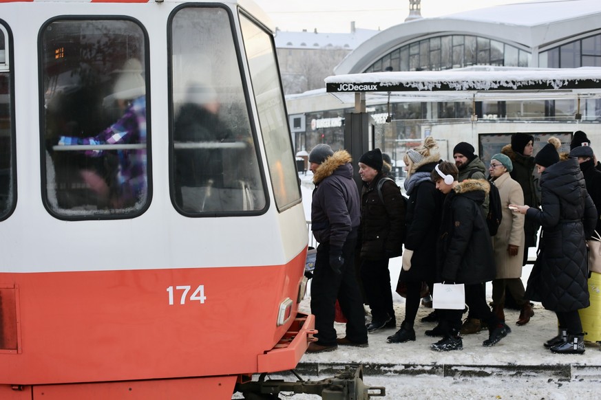 Tallinn, Estonia - Dec 17 2022 - Tallinn Baltic Railway Station in Winter