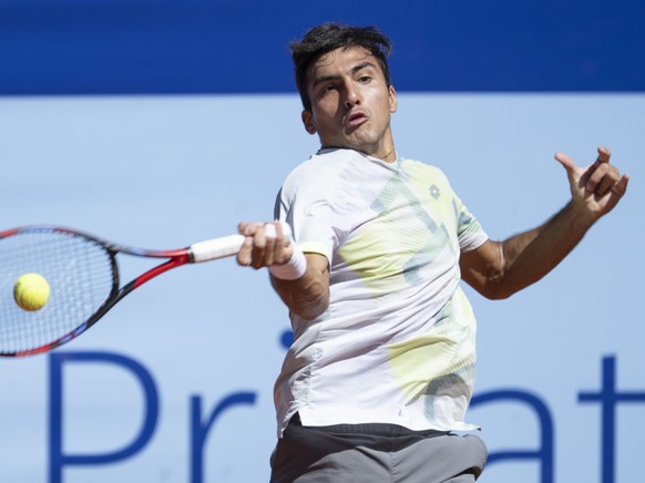 Roman Burruchaga (ici à Gstaad en 2025) a vécu un crève-coeur dimanche à Houston