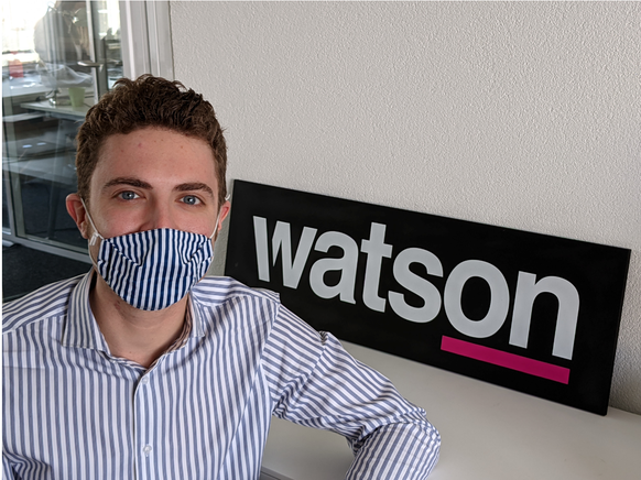 Jonas, Watson, masque, rayures, mode