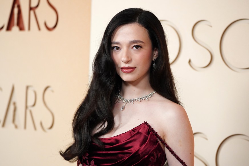 Mikey Madison arrives at the Oscars on Sunday, March 15, 2026, at the Dolby Theatre in Los Angeles. (Photo by Jordan Strauss/Invision/AP)
Mikey Madison