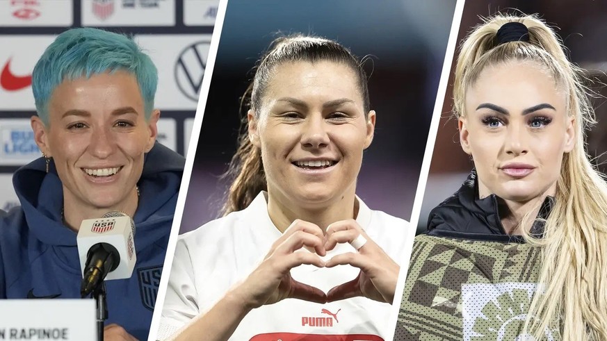 Megan Rapinoe, Ramona Bachmann et Alisha Lehmann font partie des 120 footballeuses ouvertement homosexuelles à la Coupe du monde 2023.
