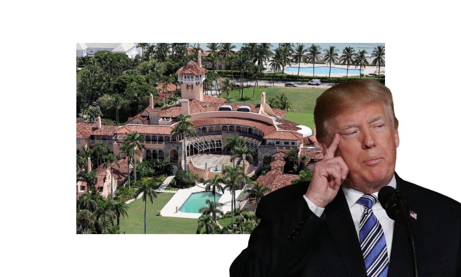La piscine de Trump a débordé et c&#039;est très suspect