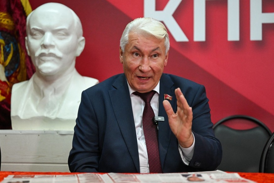 Andrei Zhidkov, candidat du Parti communiste (KPRF) à la Douma d'État lors des élections législatives de 2026