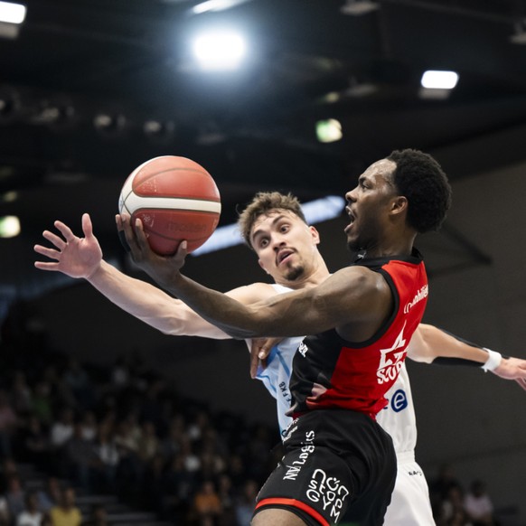 Le topscorer genevois Jaqualyn Gilbreath a brillé mardi à Fribourg
