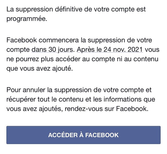 facebook suppression comment faire