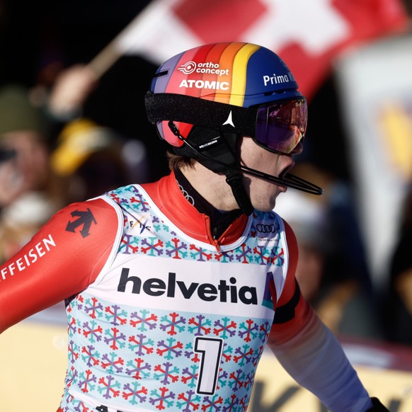 Tanguy Nef fut le meilleur Suisse dimanche en slalom à Adelboden avec son 8e rang