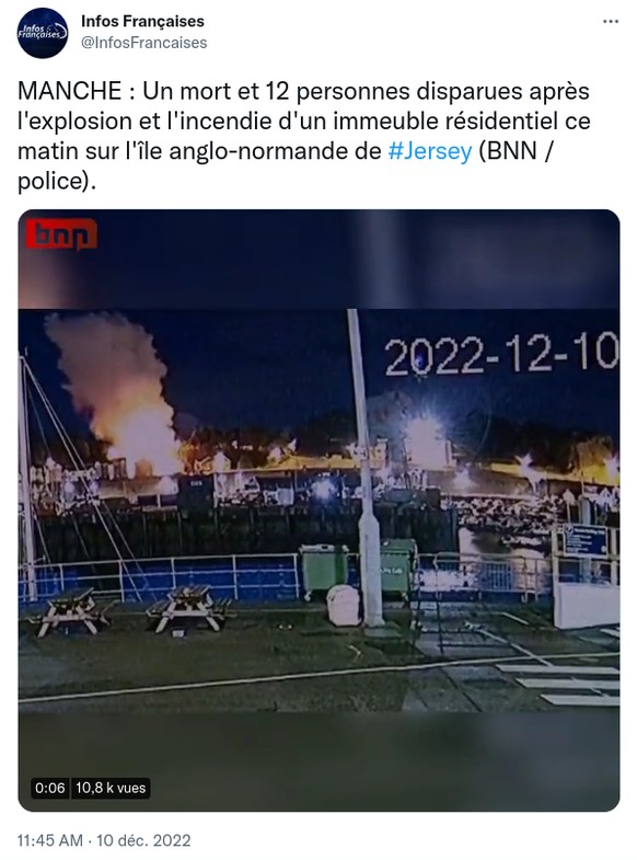 Les images de la vidéo surveillance sur Twitter.