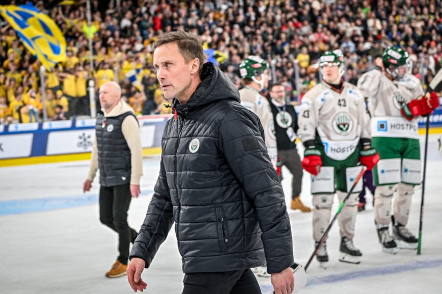 Froelunda&#039;s Roger Roennberg during the game between Switzerland&#039;s HC Davos. and Froelunda HC, at the 95th Spengler Cup ice hockey tournament in Davos, Switzerland, on Saturday, December 30,  ...