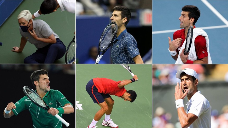 Novak Djokovic laisse souvent ses émotions s'exprimer sur un court de tennis, parfois pour le pire.