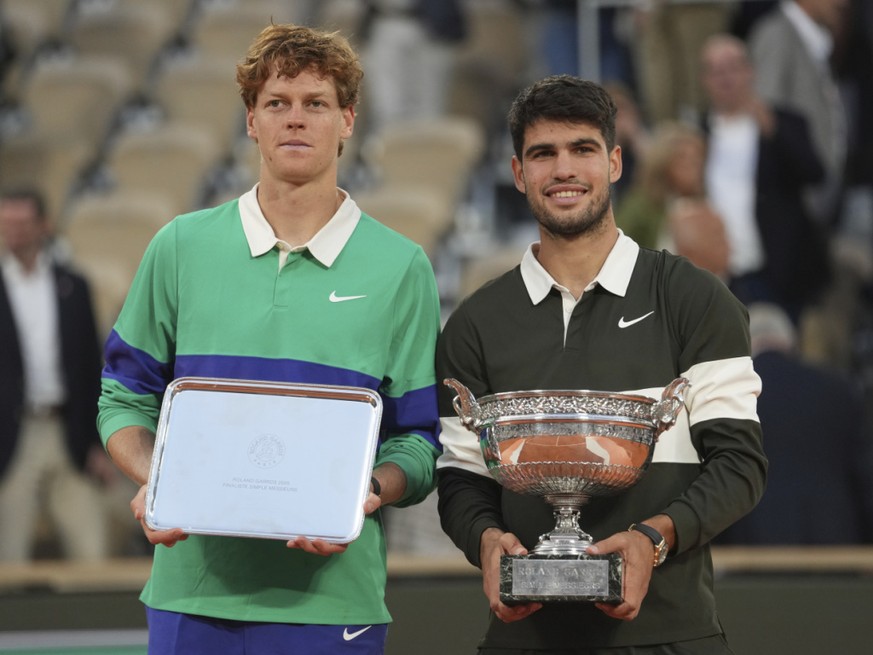 Jannik Sinner et Carlos Alcaraz: un duel d&#039;anthologie dimanche � Paris