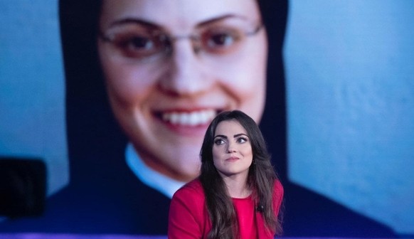 Cristina Scuccia, lors de son passage dans l'émission italienne Verissimo.