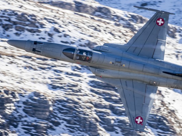 Un avion de combat de type F-5 Tiger de l&#039;arm�e suisse s&#039;est �cras� mercredi dans la r�gion de Melchsee-Frutt (OW) (archives).