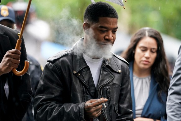 Rapper Kid Cudi arrives to testify for Sean &quot;Diddy&quot; Combs&#039; sex trafficking and racketeering conspiracy trial at U.S. court in Manhattan, in New York City, U.S., May 22, 2025. REUTERS/Da ...