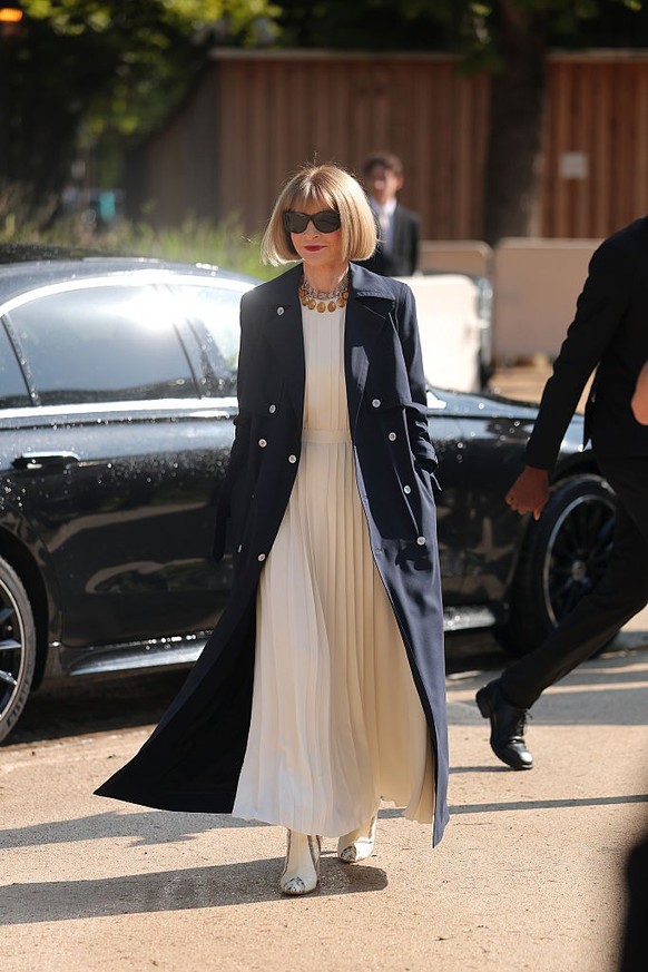 PARIS, FRANCE - JULY 08: Anna Wintour attends the Chanel Haute Couture Fall/Winter 2025/2026 show as part of Paris Fashion Week on July 08, 2025 in Paris, France. (Photo by Jacopo Raule/Getty Images)