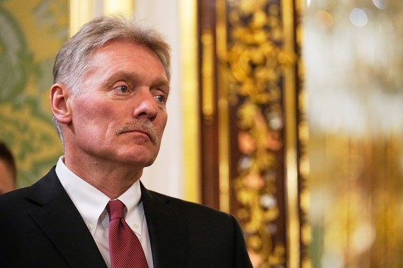 epa12080295 Kremlin spokesman Dmitry Peskov attends a meeting of Russian President Vladimir Putin and Venezuelan President Nicolas Maduro at the Kremlin in Moscow, Russia, 07 May 2025. Russia will mar ...