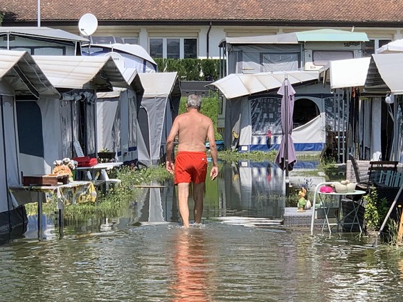 Stefan dans le camping.