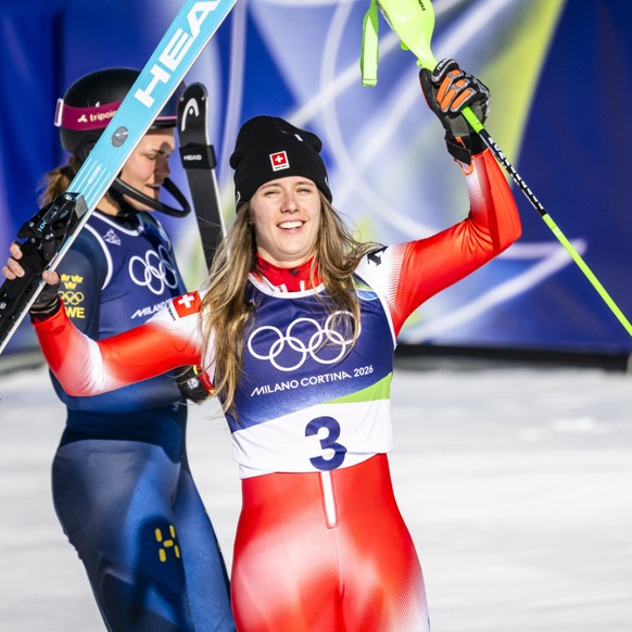Camille Rast a décroché l'argent du slalom olympique