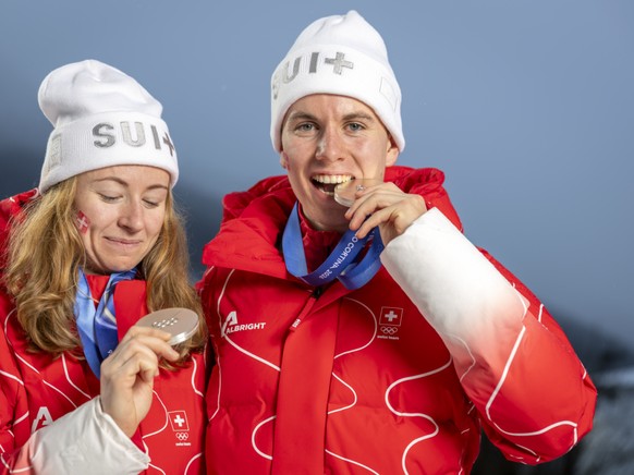 Jon Kistler a remporté l'argent en compagnie de Marianne Fatton dans le relais mixte olympique de ski alpinisme.