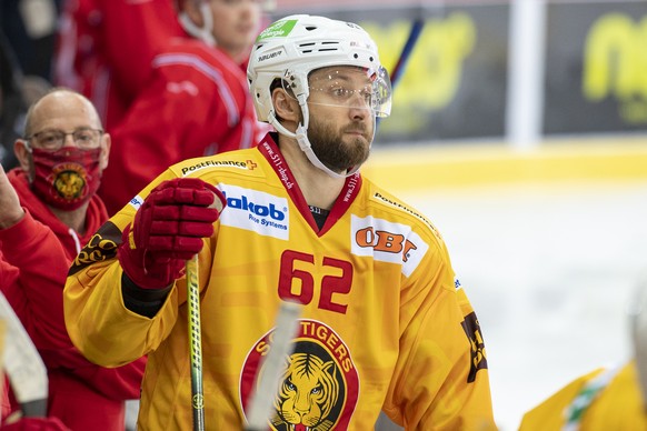 Tigers Alexei Dostoinov waehrend einem Vorbereitungsspiel der National League zwischen den SCL Tigers und den Rapperswil-Jona Lakers, am Samstag 26. September 2020, im Ilfisstadion in Langnau. (KEYSTO ...