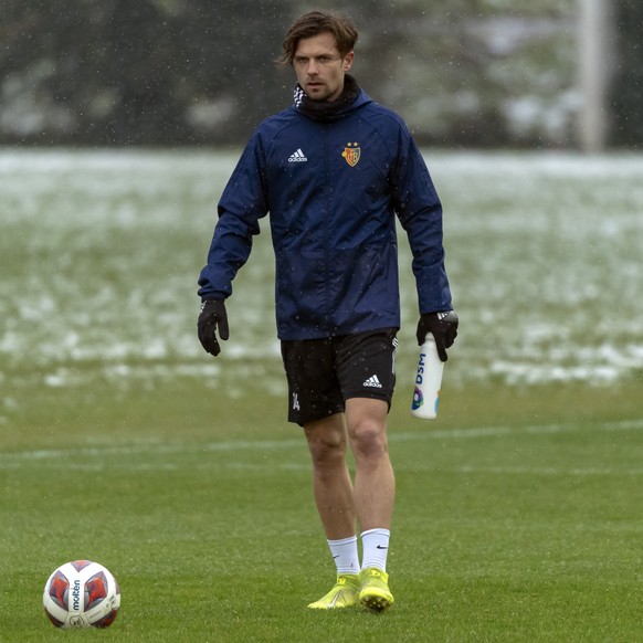 Valentin Stocker beim ersten Training des Jahres des FC Basel 1893 in Basel, am Mittwoch, 6. Januar 2021. (KEYSTONE/Georgios Kefalas)