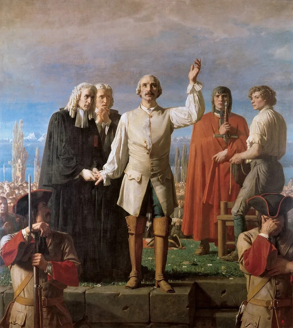 Charles Gleyre, «L’Exécution du Major Davel», 1850.
https://www.mcba.ch/collection/lexecution-du-major-davel/